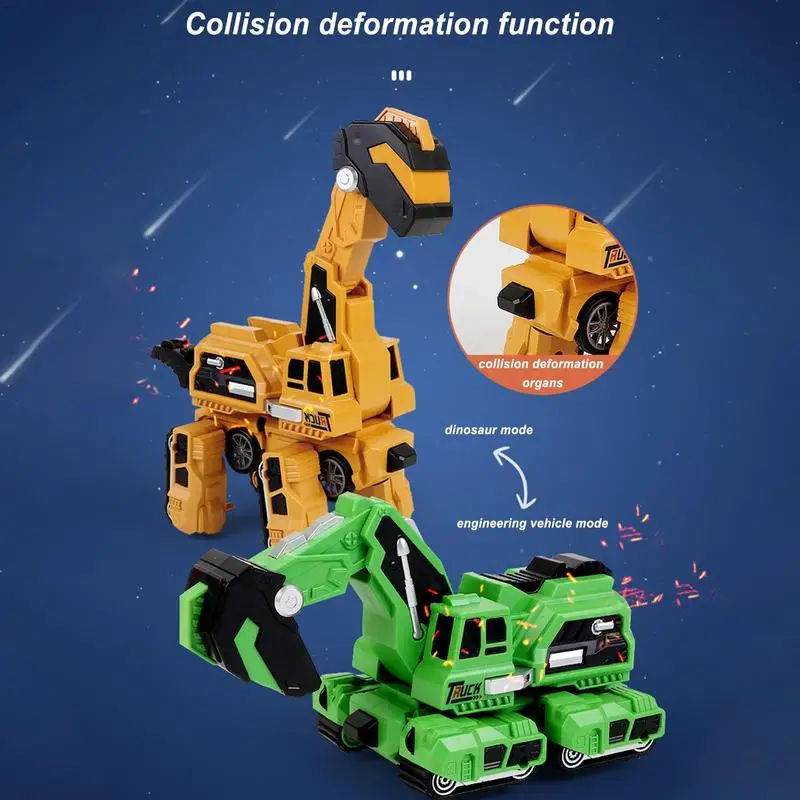 

Transforming Dinosaur Car Inertial Sliding Dino Car Toy Brachiosaurus Engineering Vehicle Toys Boys Amazing Gifts Kids Toy