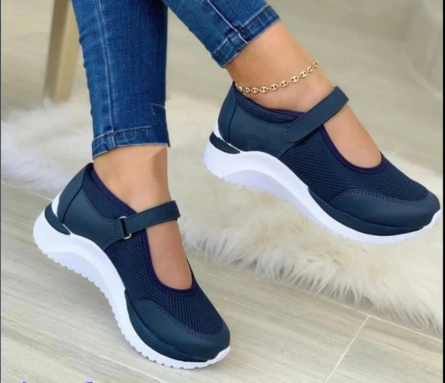 Women Sneakers Shoes Nice Tenis Fashion Spring Autumn Casual Mesh Breathable Walking Shoes Soft Sole Slip On Sneakers Chaussure
