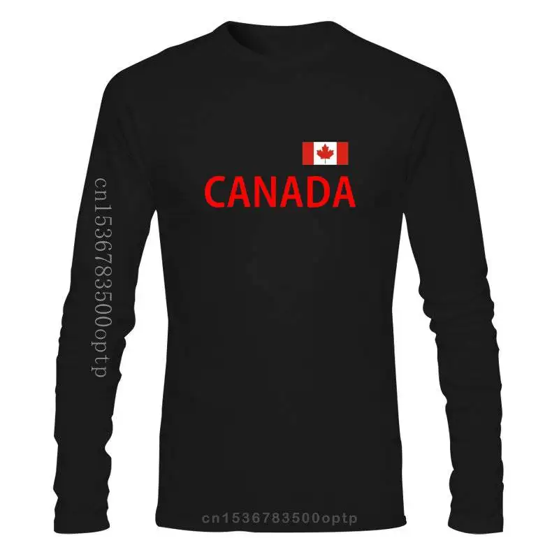 

2022 Canada Ladies T-Shirt With Flag Print - Black Red - S To XL - Canada Ottawa(1)