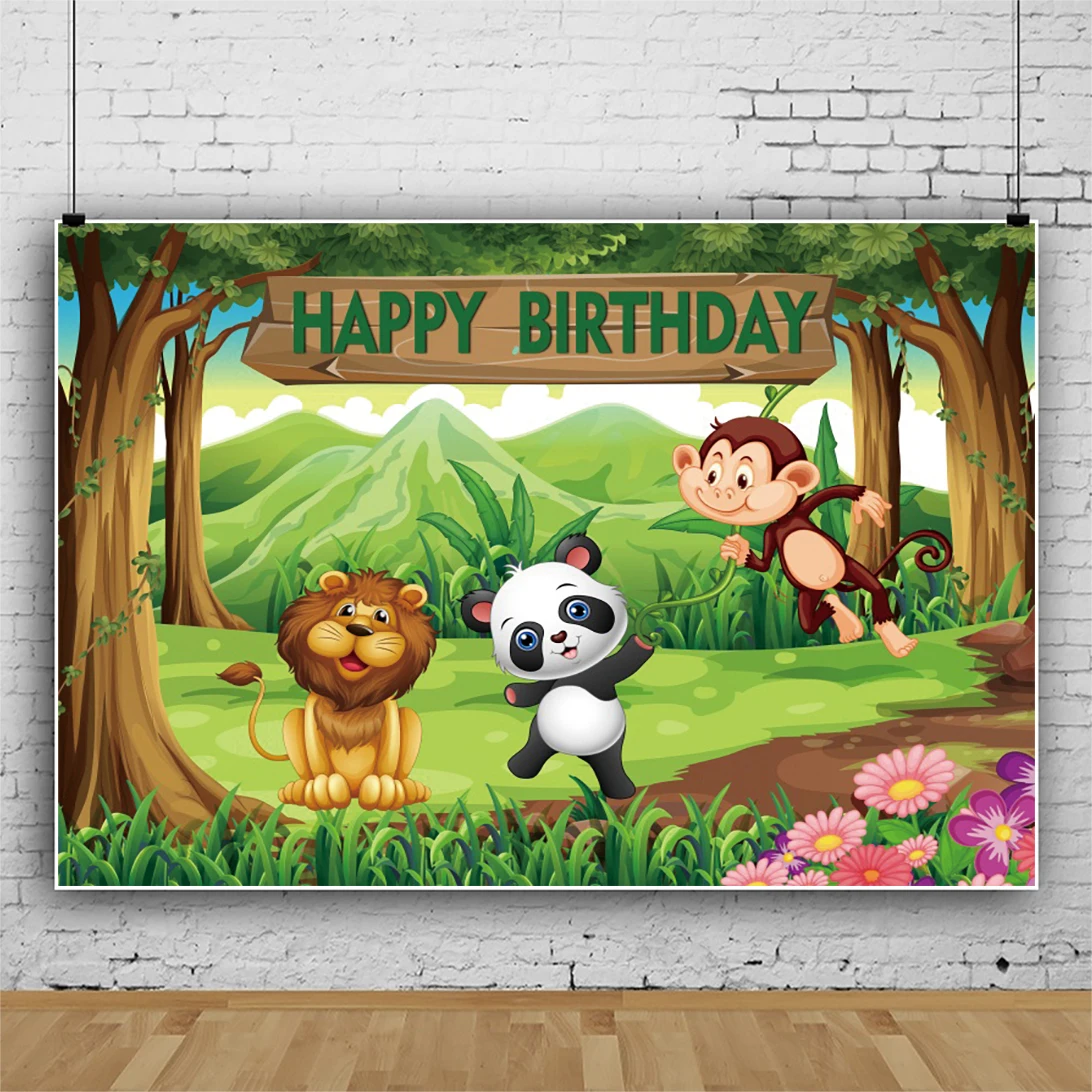 

Children Birthday Cartoon Photography Backdrops Newborn Baby Portrait Photo Background Studio Props SZLY-10
