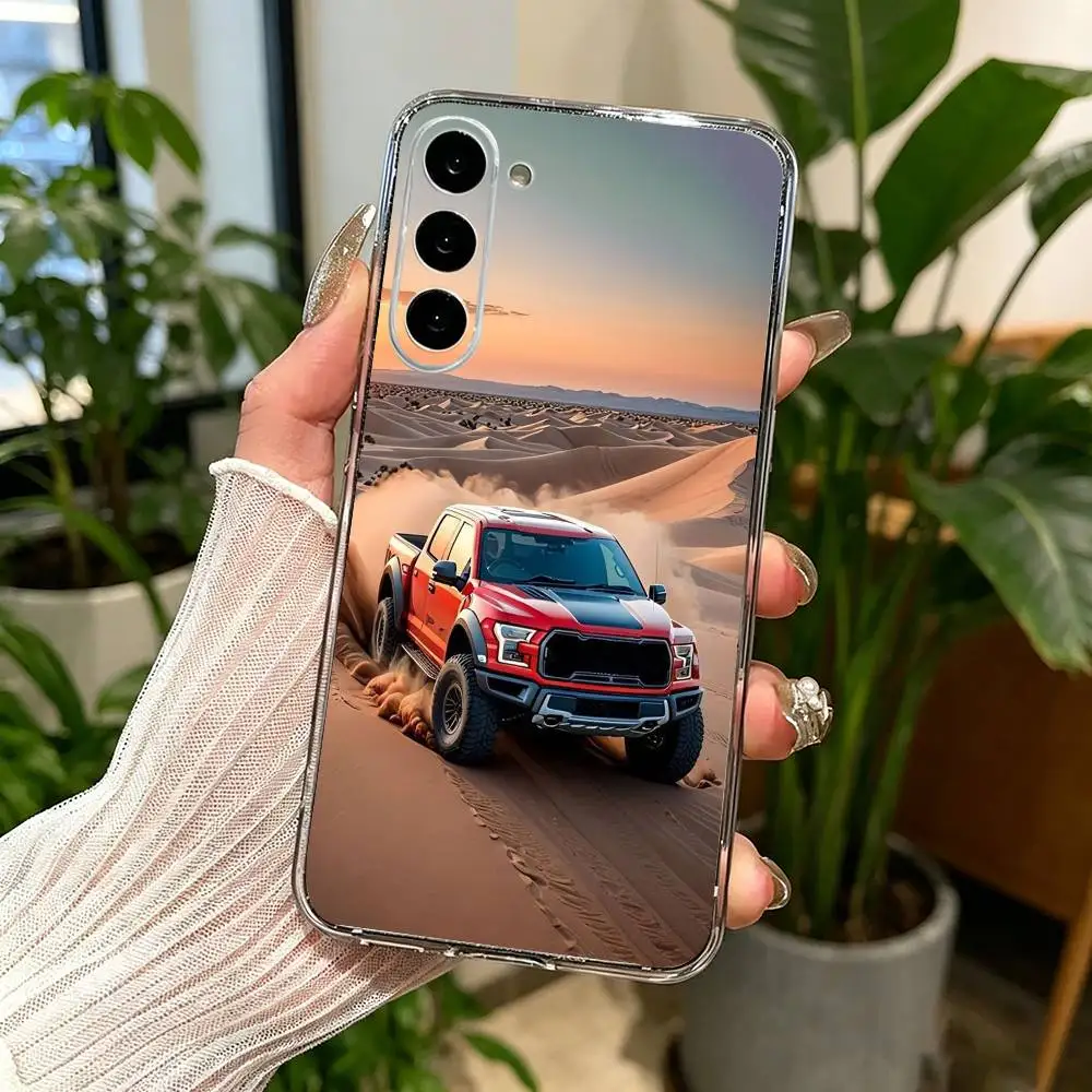 Фото Прозрачный жесткий чехол для телефона pickup F-150 Big Raptor для Samsung A71, A70, A52, A51, A40, A30, прозрачная крышка №4