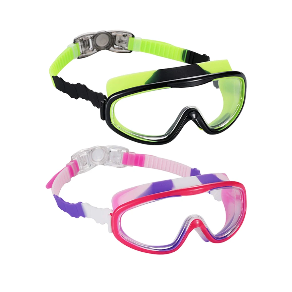 

Unisex Swimming Goggles For Kids Clear viewAnd Eye Protection For Outdoor Activities And Comfortable The Large Frame type 1