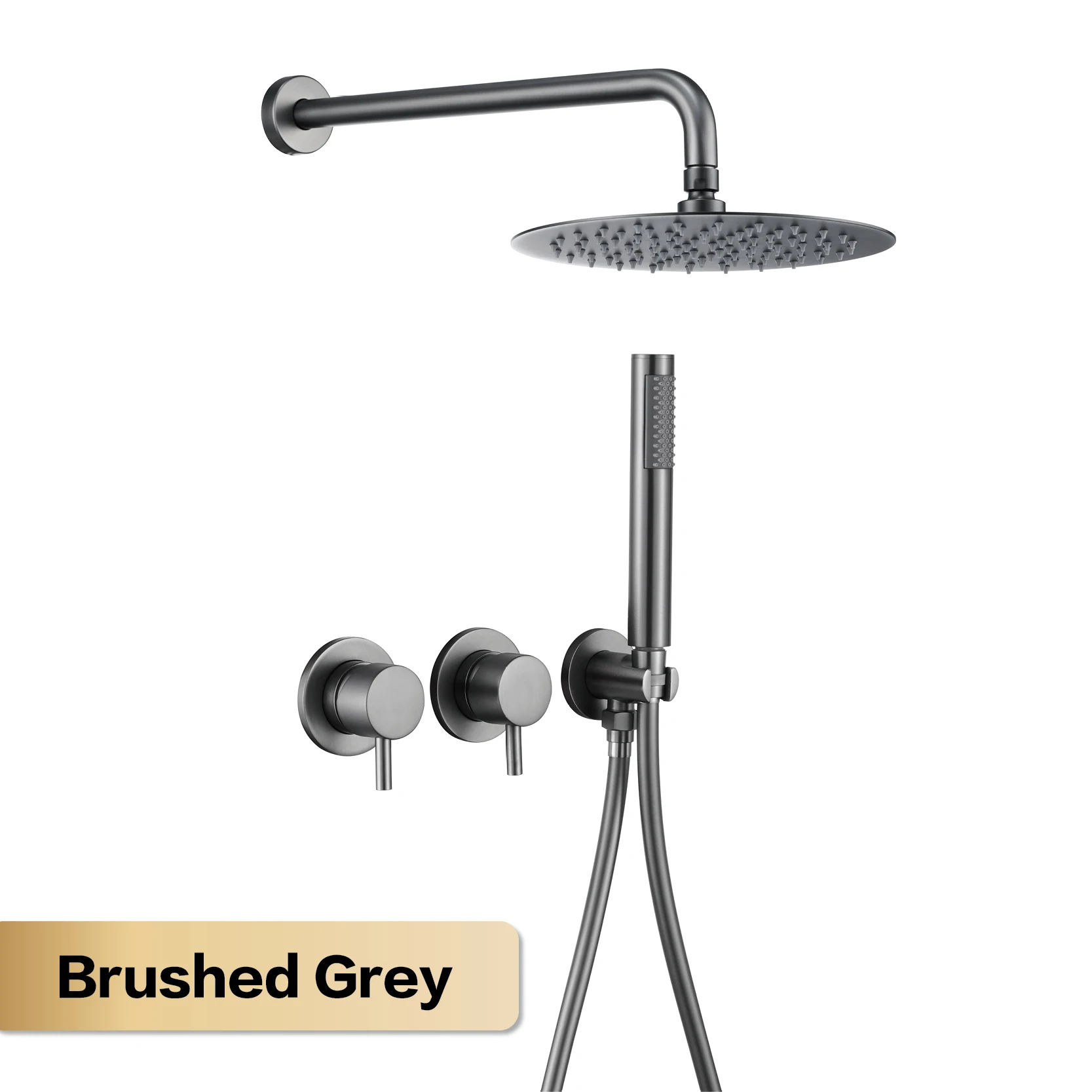 

Смеситель для душа Aitana минималистичный серый