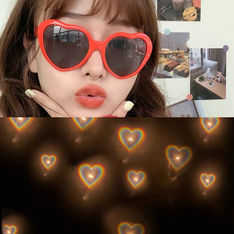 Новинка 2022 г. велосипедные солнцезащитные очки в форме сердца женские с