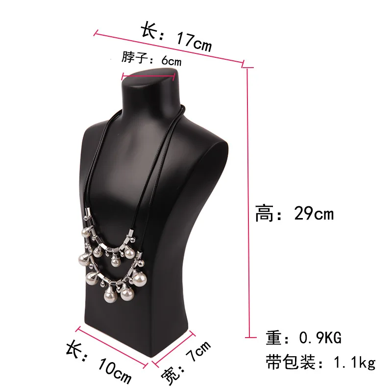 Resin Mannequin Necklace Earrings Holder Head Bust Stand Model Shop Retailer Counter Jewelry Organizer Necklace Display