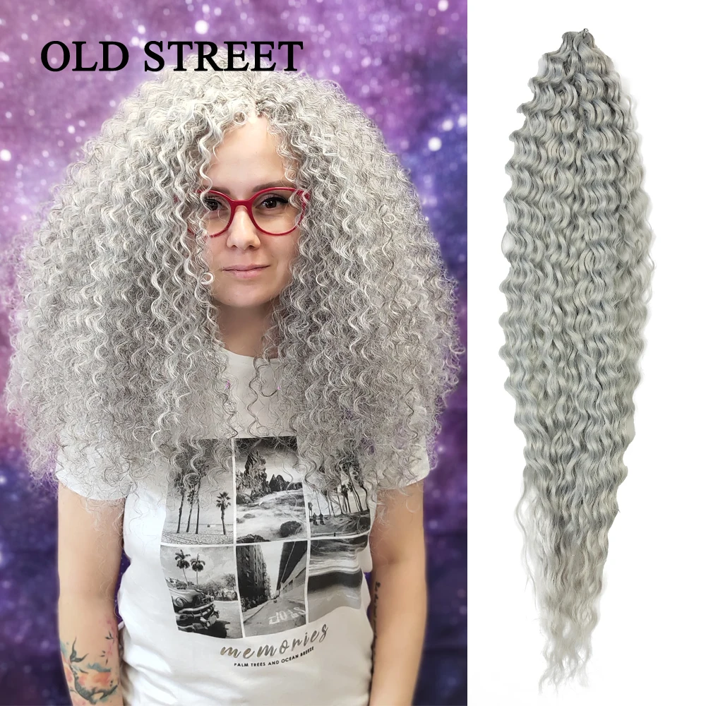 

Свободные глубокие синтетические пучки волос, супер длинные Кудрявые Волнистые твист крючком, синтетические плетеные волосы для наращиван...