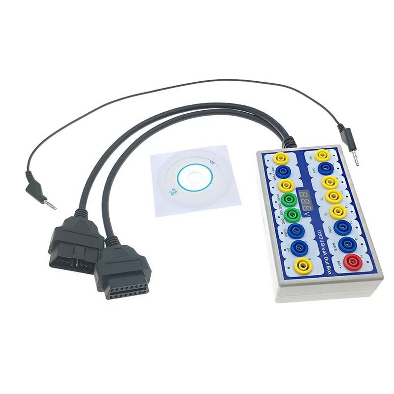

16‑Pin OBDII Protocol Detector Break Out Box Professional Auto Car Fault D OBDII Protocol Detector Break OUT BOX