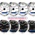 Измеритель скорости 30 60 120 200KMH 85 мм, измеритель скорости для морских лодок, автомобилей, квадроциклов, грузовиков, одометр, 85 мм