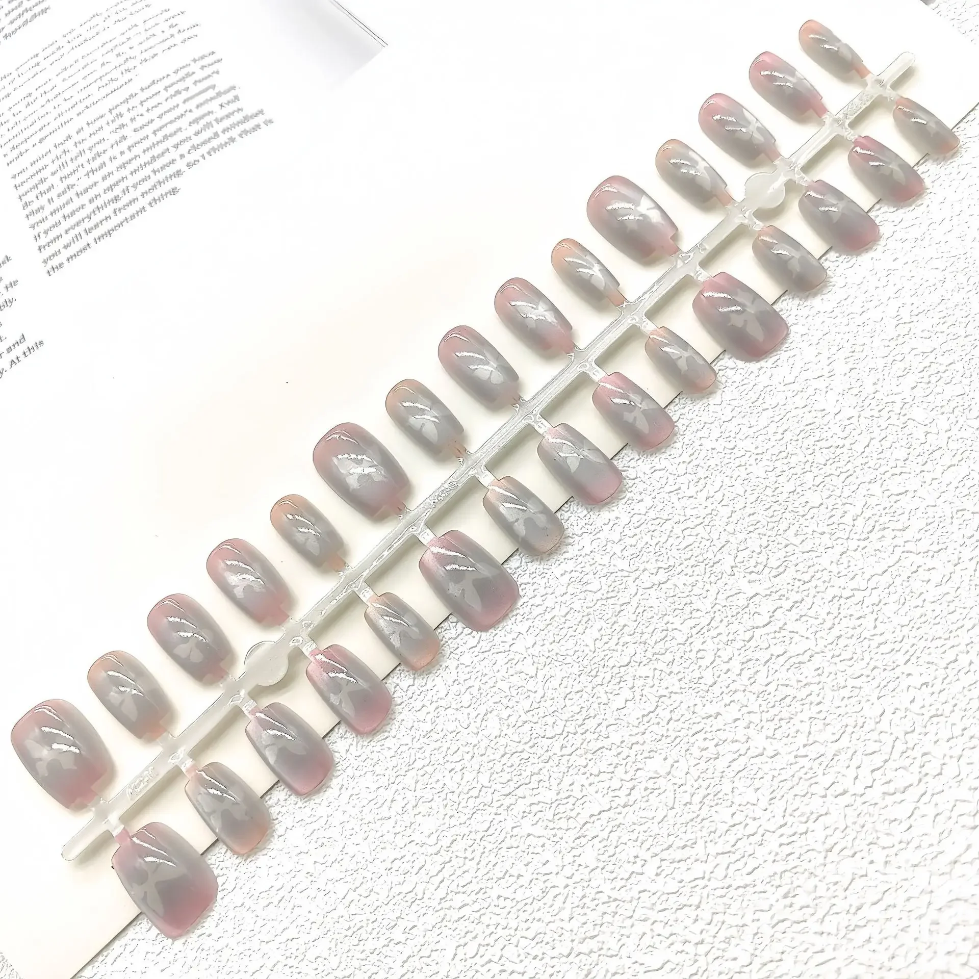 Носимые стикеры ручной работы для дизайна ногтей искусственная терапия бабочка