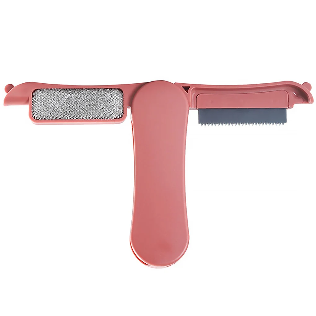 

Hair Remover Dust Removal Brush Electrostatic Sticky Clothes Brush Portable Foldable 2 Heads Pet Hair Remover Brush Accessories