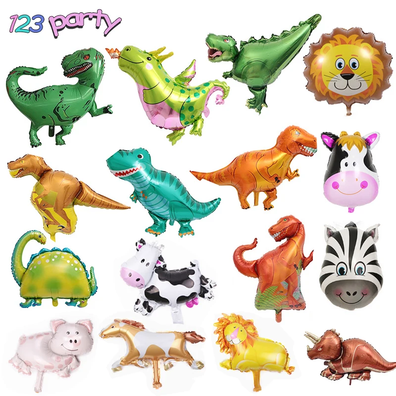 1 шт. алюминиевые воздушные шары в виде мультяшных животных