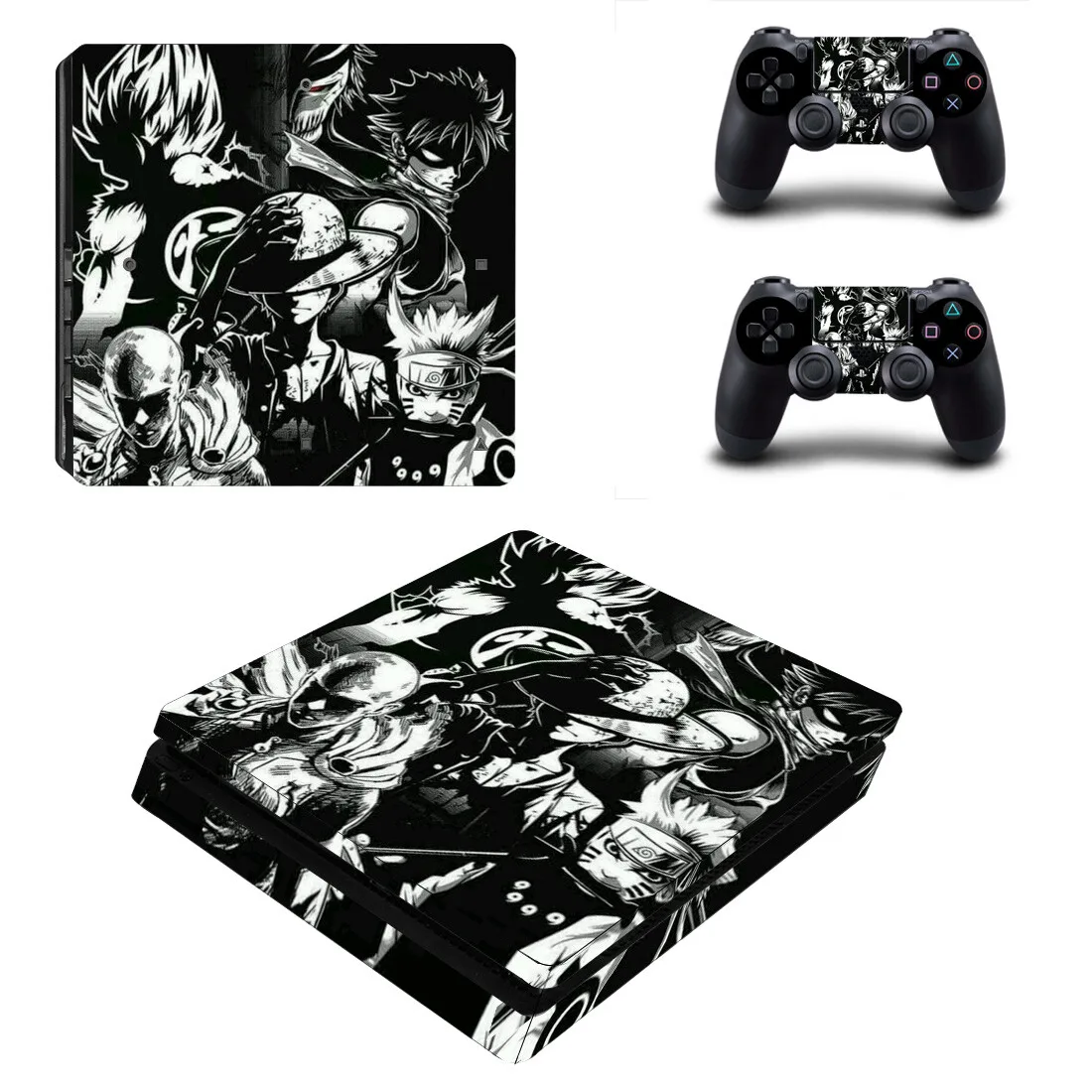 

One Punch Man Bleach Goku Fairy Tail PS4 Slim Skin Sticker Decal Cover Protector For Console and Controller Skins Vinyl