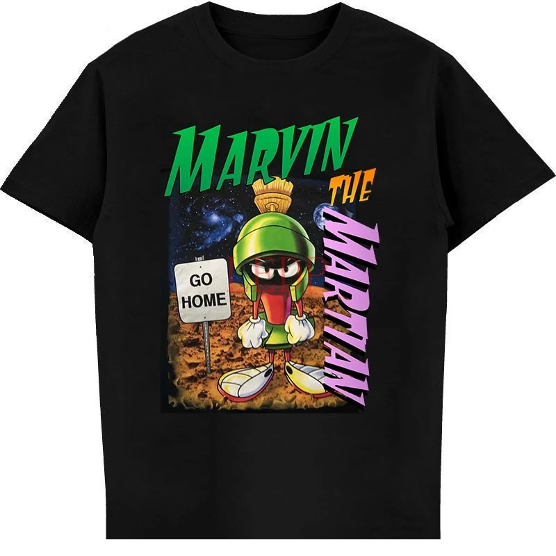 

Рубашка Marvin the Martian, рубашка с надписью «Go Home»