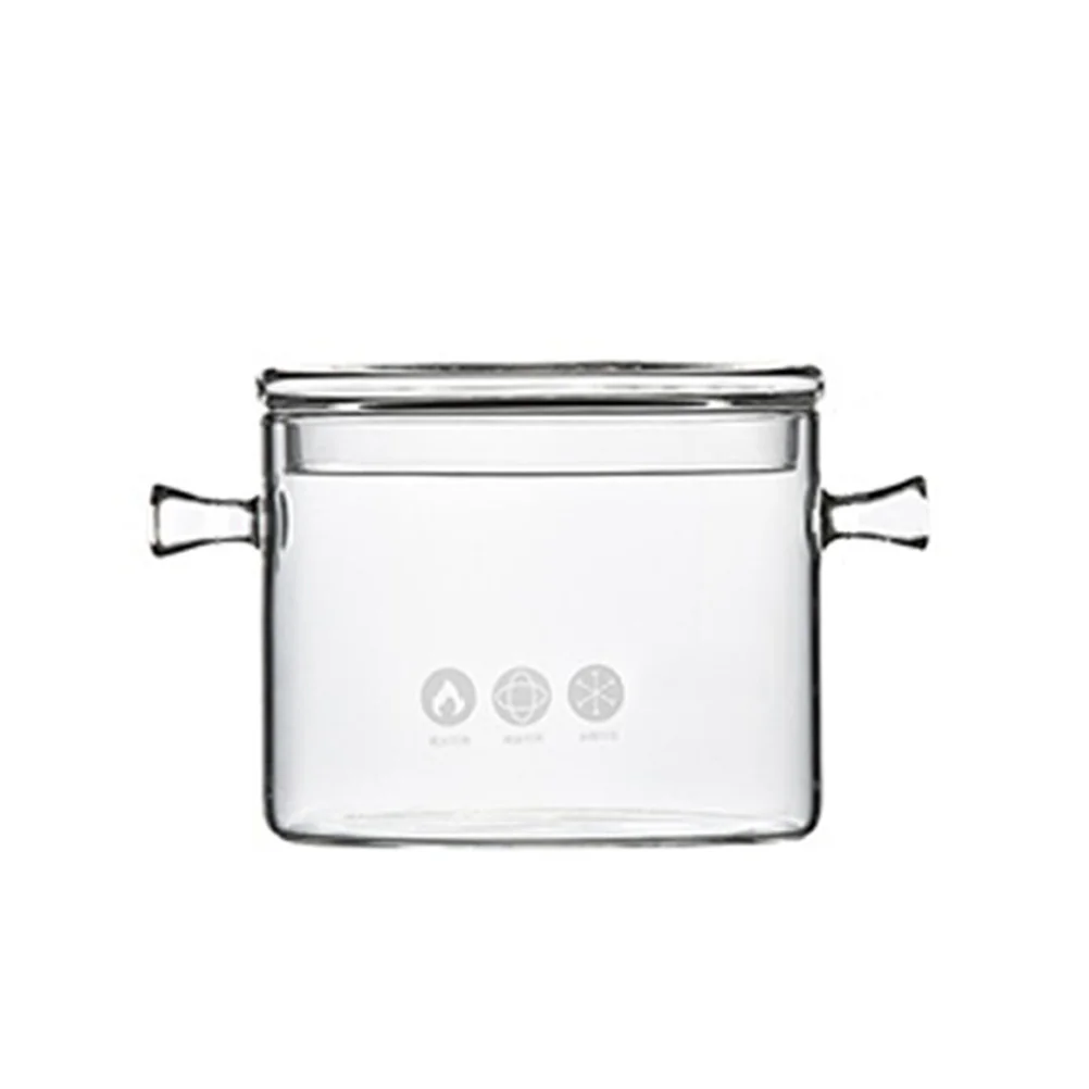 

Термостойкая суповая кастрюля, стеклянная кастрюля для приготовления пищи, прозрачная кастрюля для тушения, кастрюля для лапши быстрого пр...