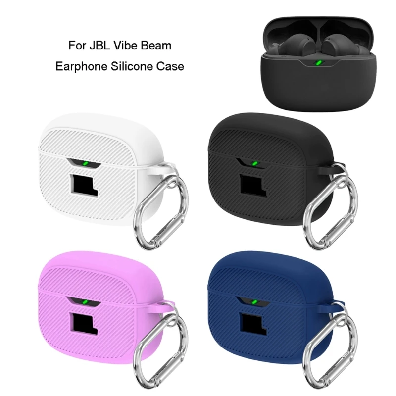 

Anti-fall Soft Silicone Case for JBL Vibe Beam Earbuds Wireless Earbud Charging Case Anti-drop Protective Case
