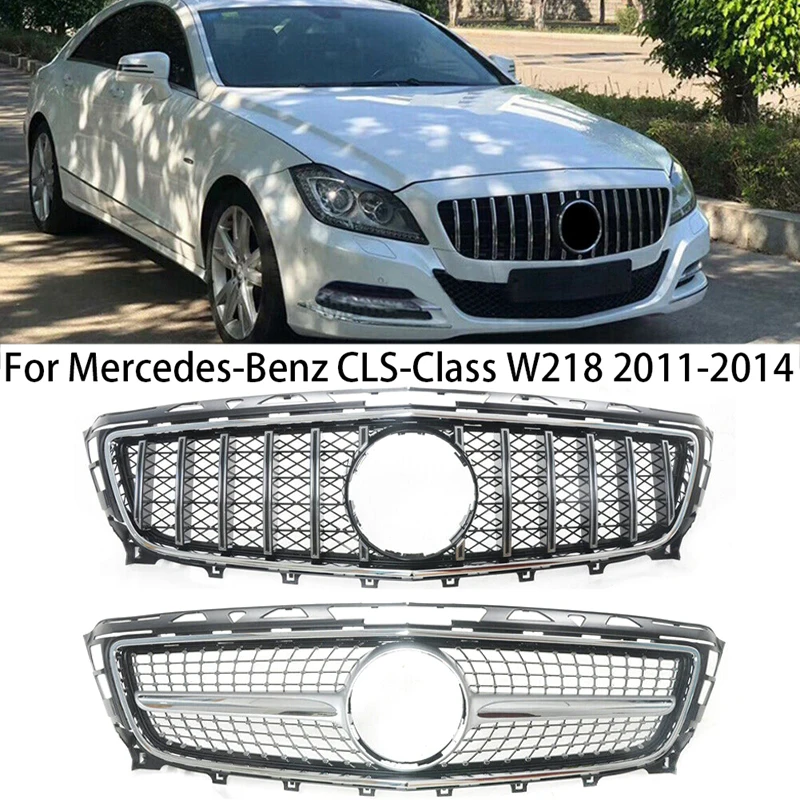 

Upgrade Diamond Style Car Front Bumper Grille Grills For Mercedes Benz CLS Class W218 C218 X218 CLS400 CLS350 CLS500 2011-2014