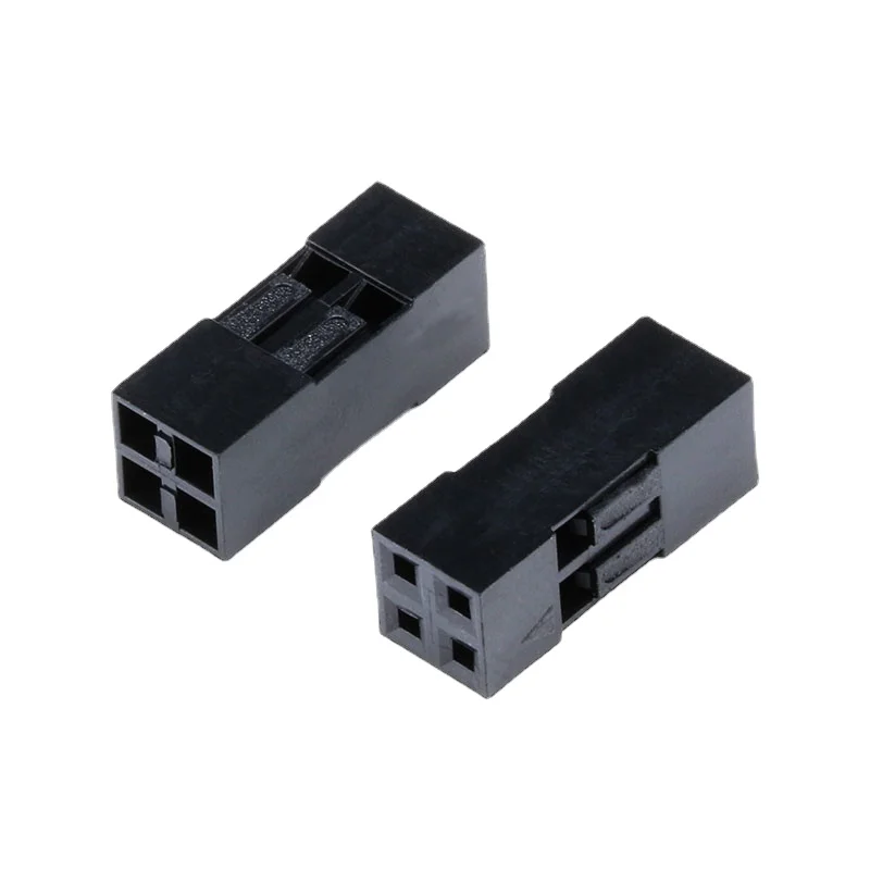 

50pcs Dupont Head 2.54mm 2X2P Dupont Plastic Shell Pin Header Connector Jumper Wire Cable Housing Plug Female
