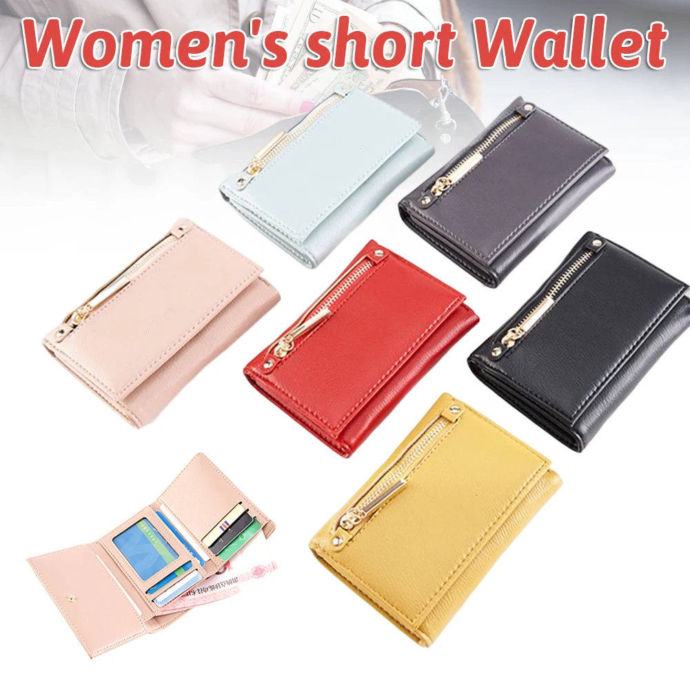 

Compact Small Money Purse with Zippered Exquisite Portable Lightweight Design Handy Use Multifunc Workmanship for Traveling