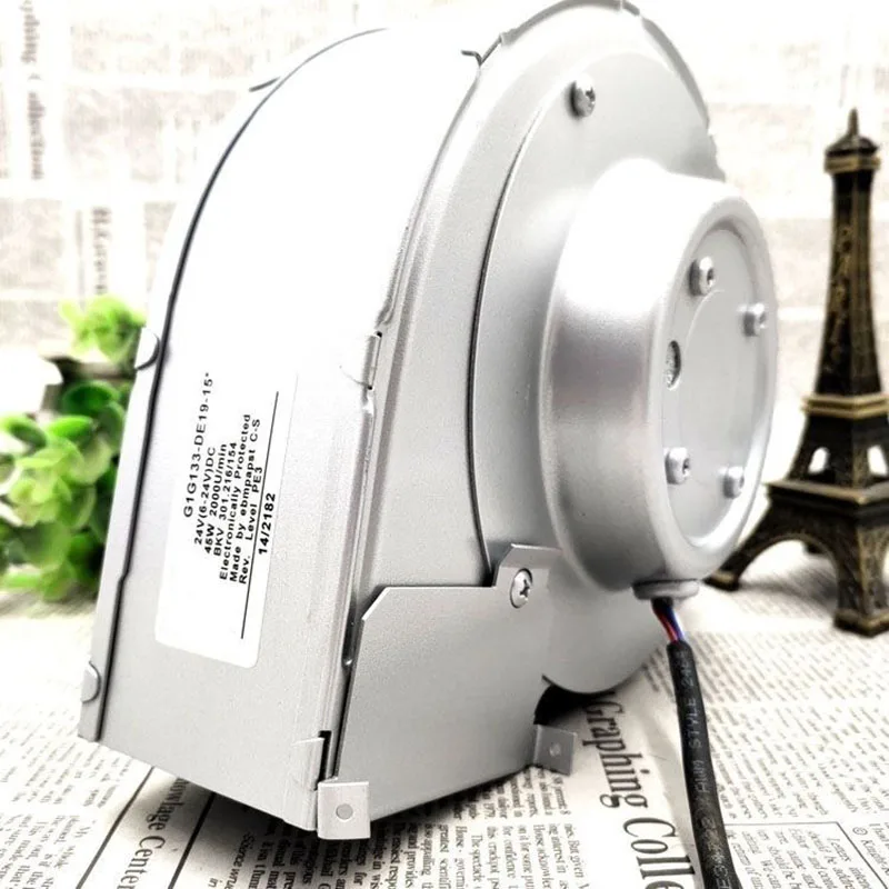 24 В 45 Вт турбоцентровый вентилятор DIY очиститель воздуха большой объем вытяжного