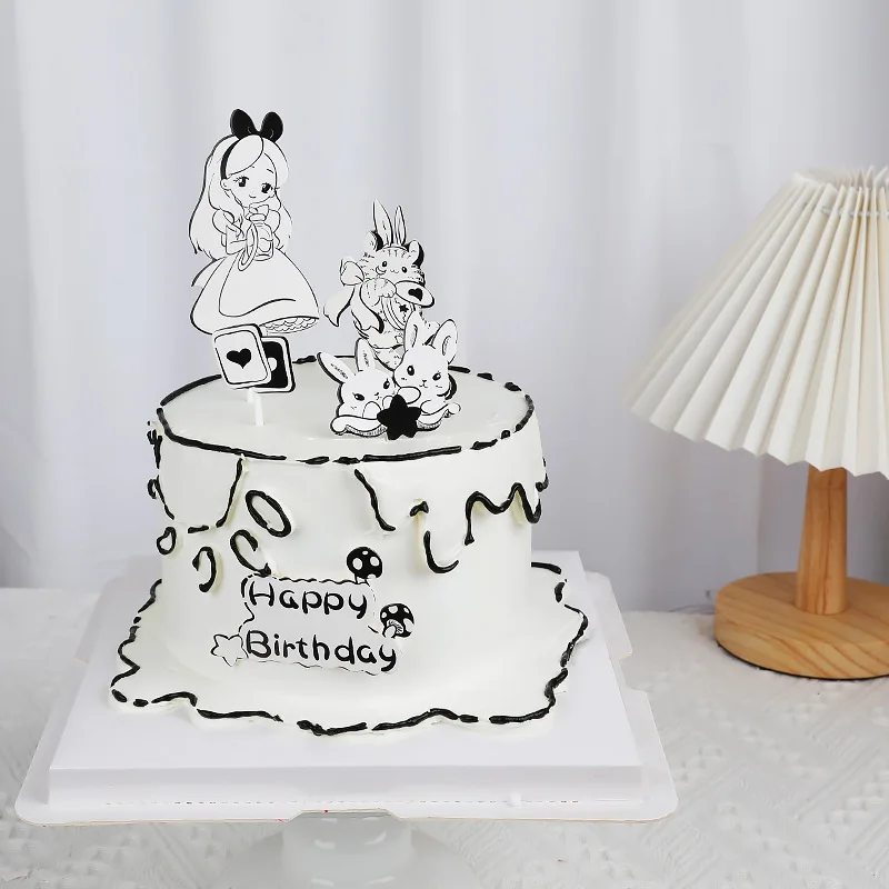 Милый мультяшный торт на день рождения Топпер анимированные детские украшения