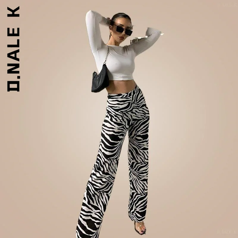 

D.Nale K Pants Women New Trousers All-Match Soft Pant Hot Sale Women's Pants Trendy Pants Hip Long Female Trousers Women