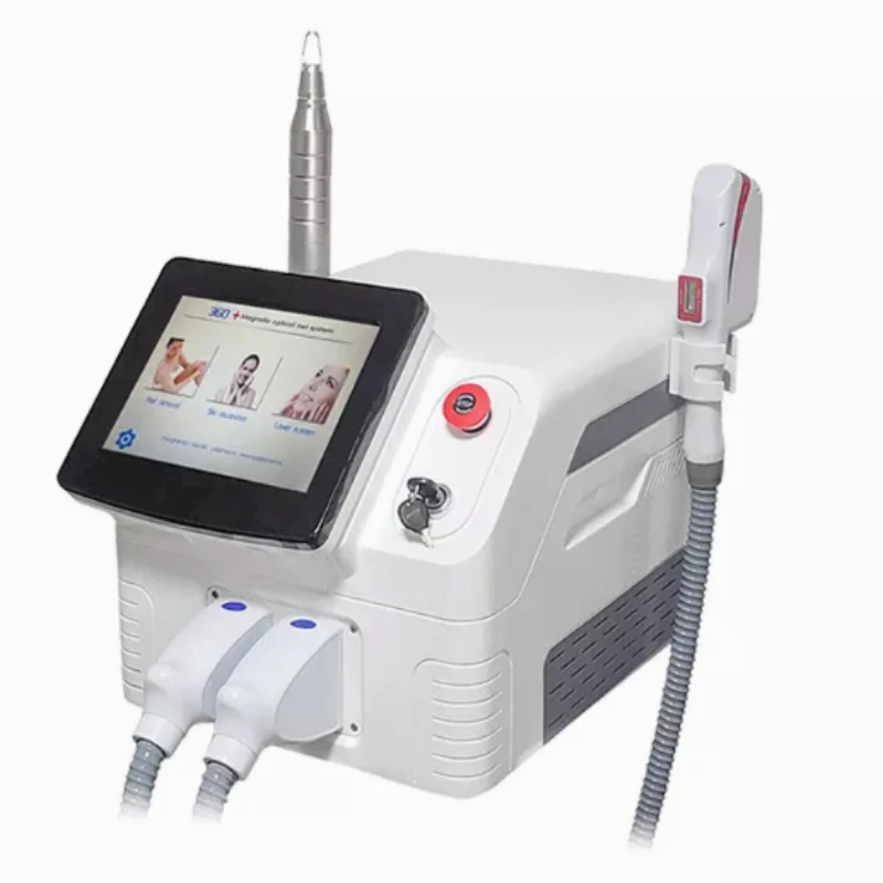 

Новинка 2022 года, аппарат 2 в 1 для Удаления Волос DPL и пикосекундного лазера, аппарат для удаления татуировок DPL, омоложения кожи, удаления акн...