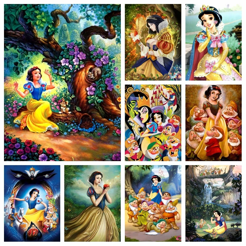 

Disney Cartoon Snow White And The Seven Dwarfs Diamond Painting Kit With Price Ferdinand Dancing Scenery Cross Stitch Mosaic Art