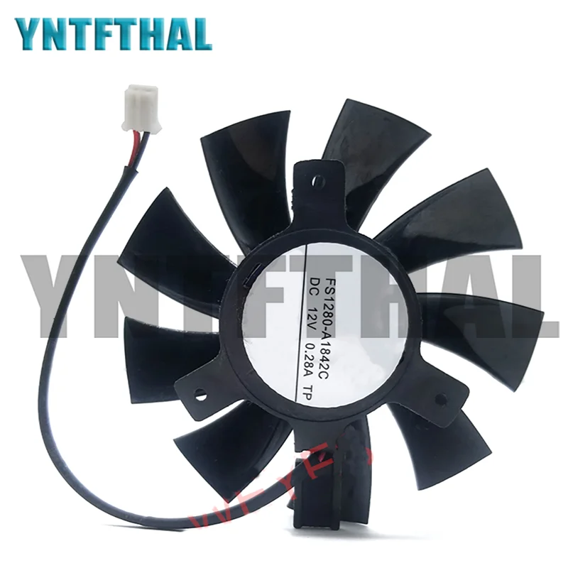 Бесплатная доставка Для ARX FS1280-A1842C DC 12V Dia. Двухпроводный серверный безрамочный вентилятор 75 мм c. T.C 40 мм