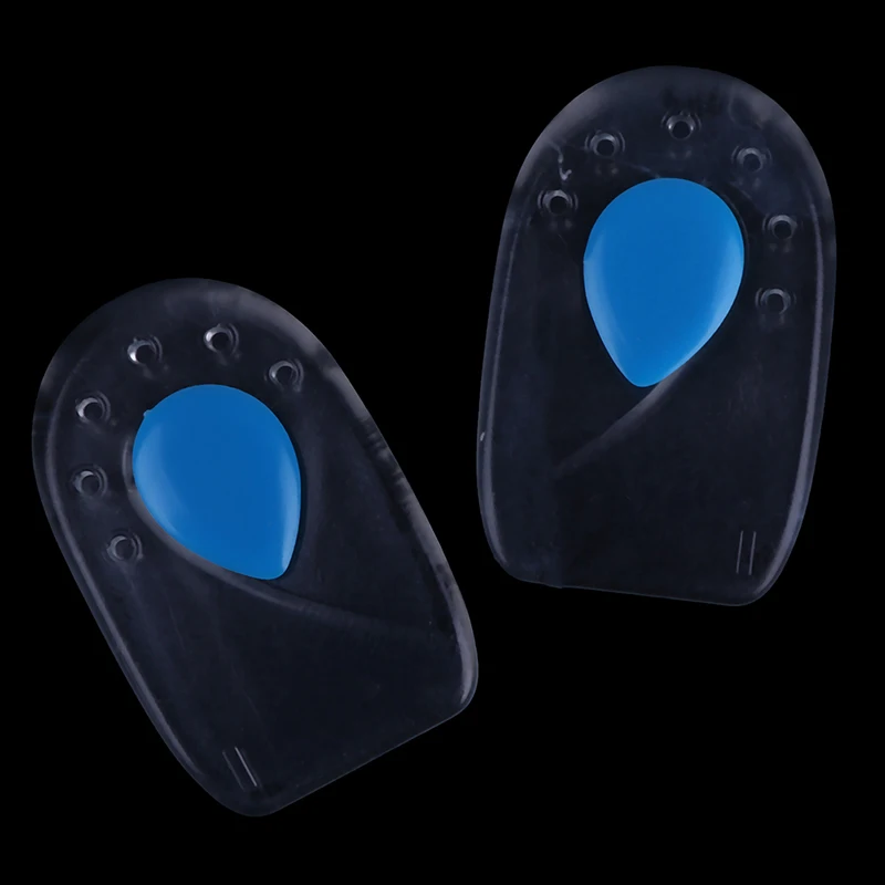

Inserts Heel Pain Spur Silicone Shoes Gel Pads Cushion Heel Cup Insoles Massager