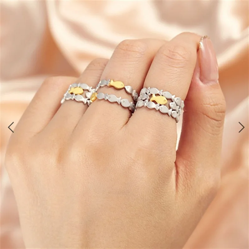 Фото Аксессуары для DIY: популярное на AliExpress двухцветное сетчатое кольцо с регулируемой застежкой, модное, нишевое, простое и универсальное украшение для рук. №1