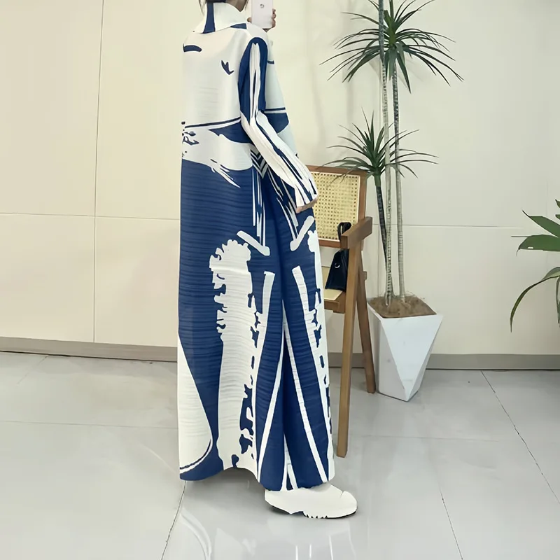 Ближневосточный халат женская ветровка с трансграничным принтом длинное пальто