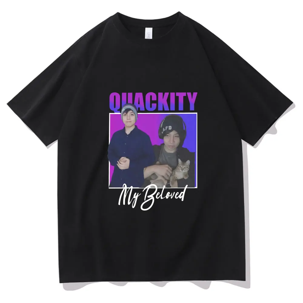 

2022 Hot New Quackity My Beloved Merch Tshirt Men Women Casual Fashion Printed T-shirt Man Loose Streetwear Cotton T Shirts Tops