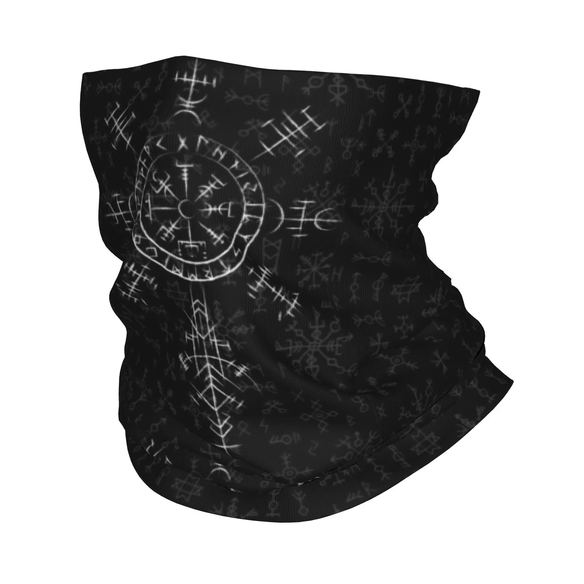 Фото Lucky Charm Viking Compass Vegvisir бандана утеплитель для шеи мужской ветрозащитный шарф для лица для лыж Vikings Valhalla гетры повязка на голову №1