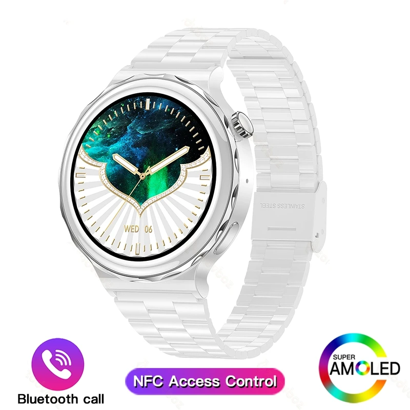 

For Huawei Watch GT3 Pro AMOLED Smart Watch for Women Custom Dial Answer Call Watches NFC Access Control Waterproof Smartwatch