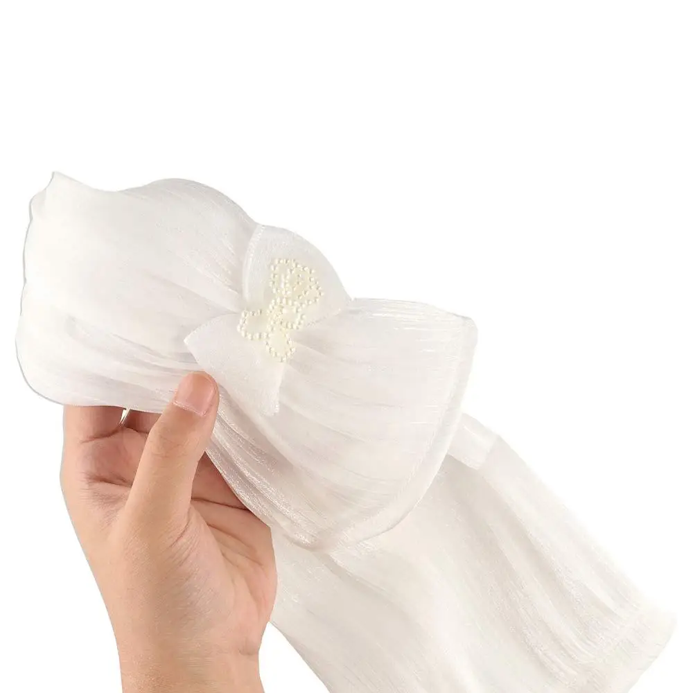 Милые кружевные сетчатые шелковые тонкие рукава дышащие портативные