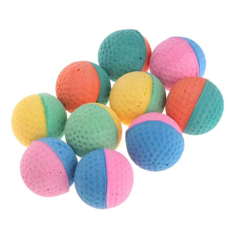 

10pcs Pet Fetching Balls Toy Non-toxic EVA Balls Interactive for Pets Dogs Home for Play Outdoor Trainning