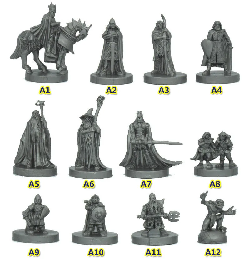 

Jihad board game miniatures War Chess Middle-earth War Hero Mage Dwarf King