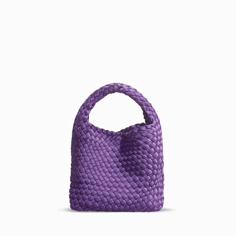 Женская сумка-хобо из неопрена MABULA, маленькая ручная плетеная Сумка через плечо с цепочкой, Роскошный дизайнерский комплект сумок с верхней ручкой
