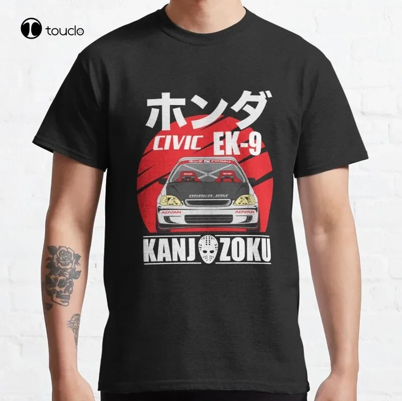 Классическая хлопковая Футболка Jdm Civic футболка Jdmlife для подростков унисекс с