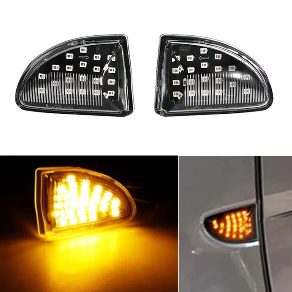 2 шт. динамические светодиодные боковые габаритные огни указатель поворота