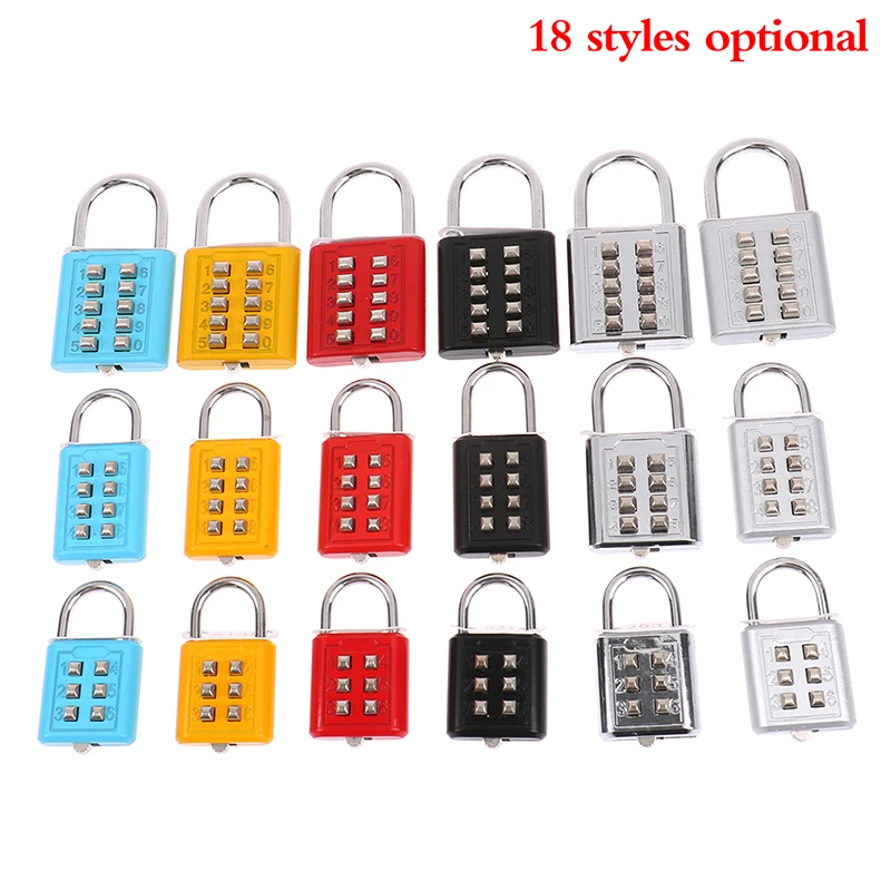 

Digit Push Button Password Lock Chrome Plated Anti-theft Combination Padlock Push Password Locking Mechanism for Locker