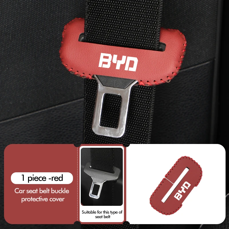 

Кожаный зажим для автомобильного ремня безопасности, защитная пряжка ремня безопасности, заглушка для BYD для BYD Plus Ea1 Song Max Tang Dmi 2din Pro E2