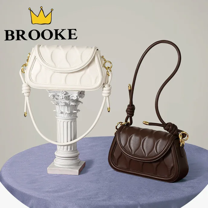 

2022 New Brand Fashion Autumn Winter Shoulder Bag Messenger Bag Belt Luxury Handbag Designer Lady Soft Brown Hobos Underarm Bag
