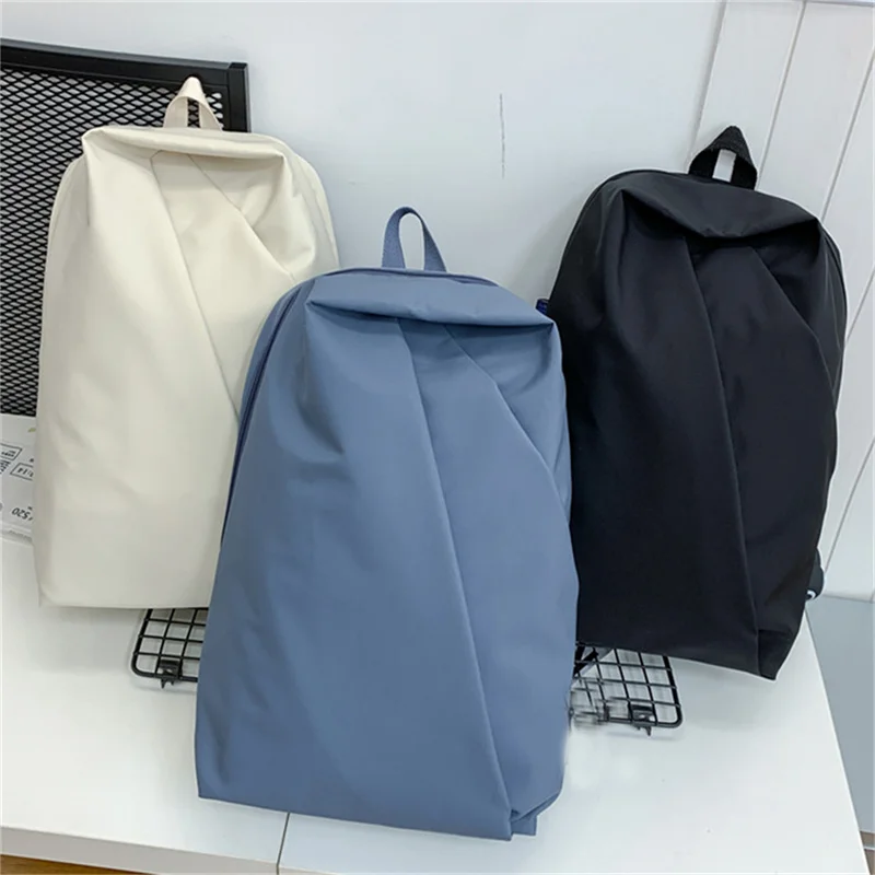 

Men's Simple Fashion Nylon Canvas Backpack for Junior High School Students Backpack Large Capacity Travel Backpack School Bags