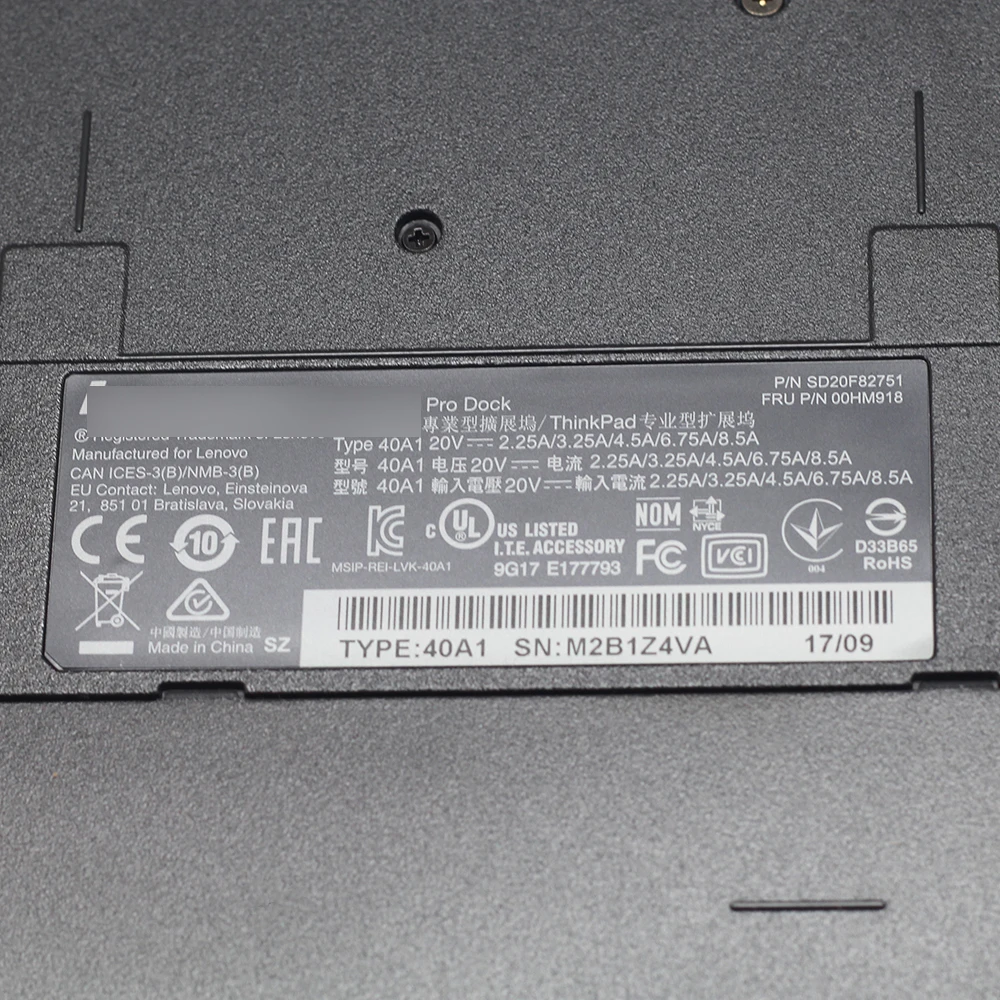 Док-станция для ноутбука Lenovo ThinkPad Pro X240 X250 X260 X270 X280 T460S T460P