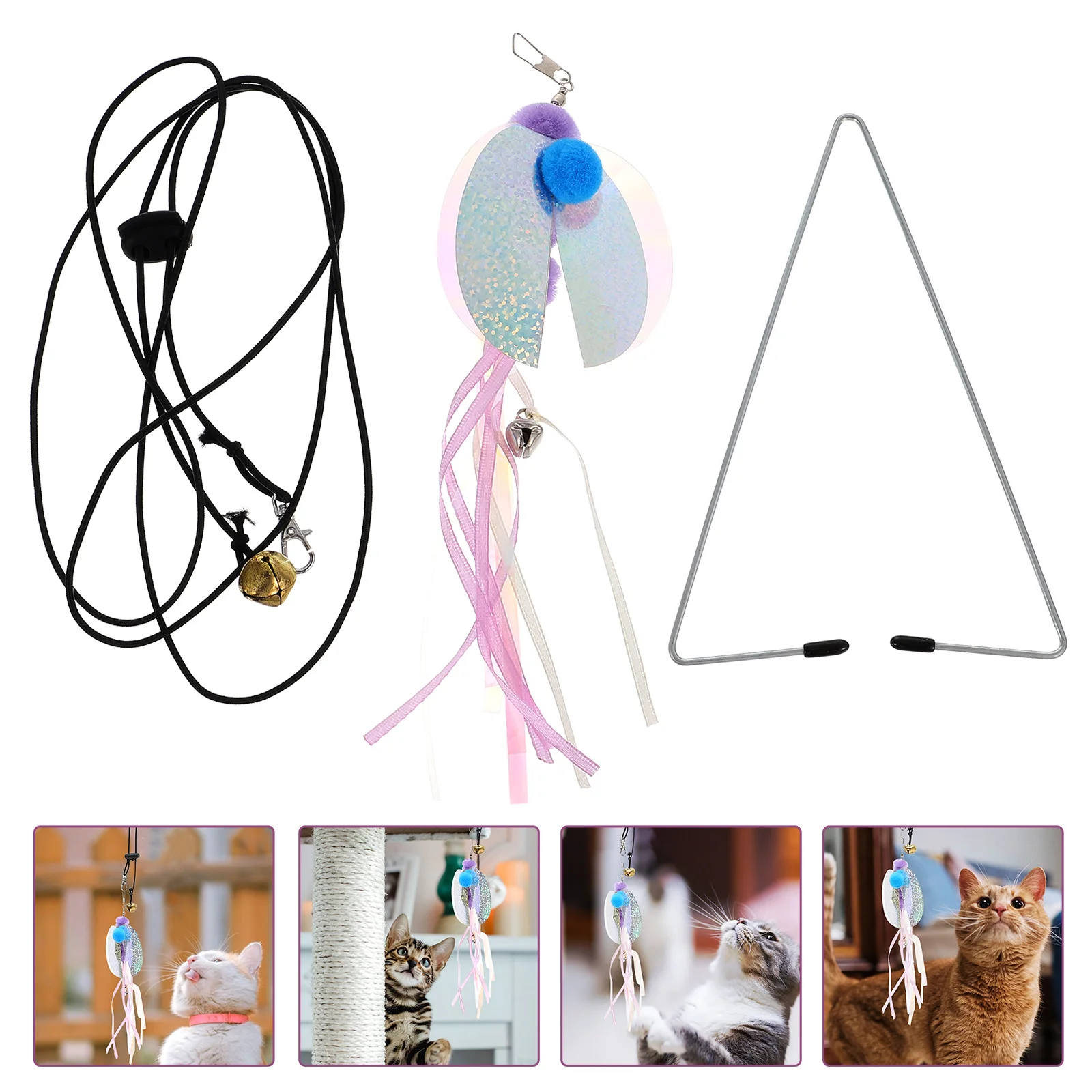

Cat Toy Door Hanger Wand Cat Toy Cat Chasing Toy The Cat Cat Wand Toy Cat Teaser Toys Iron Cat Running Toy Hanging Dog Toy