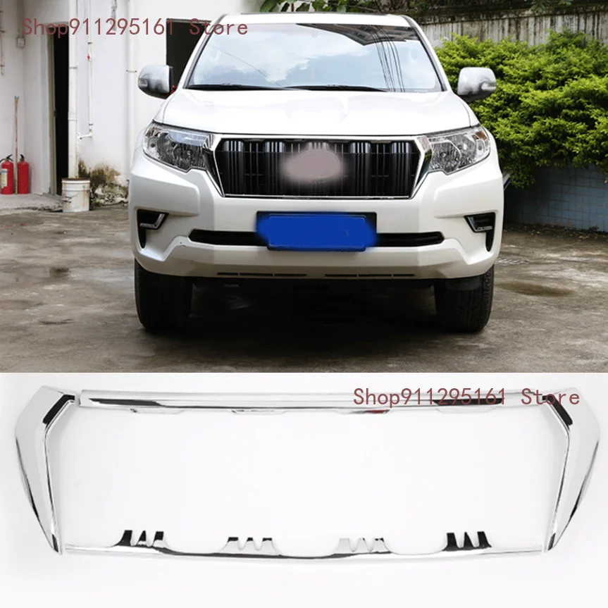 

Для Toyota Land Cruiser Prado FJ150 150 2018-2019 ABS хромированный передний решетчатый декоративный каркас отделка автомобильные аксессуары