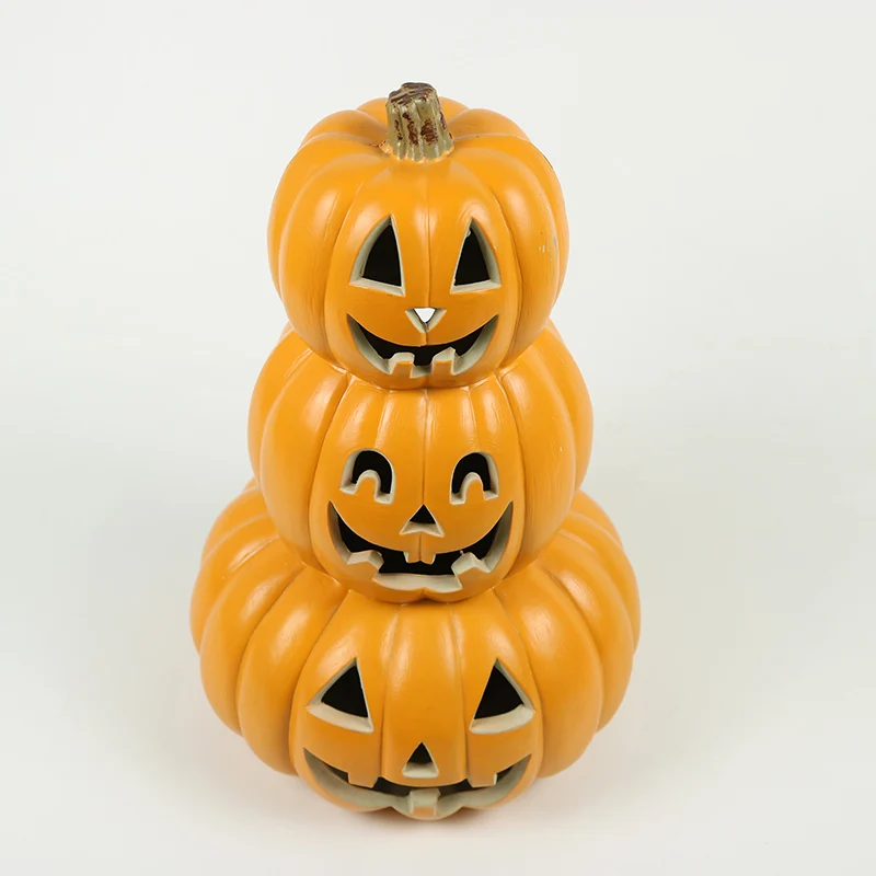 

Three Layers of Pumpkin Lantern Halloween Creative Lantern Decoration Luminous Pumpkin Lantern Hollow-out Pumpkin Decoration