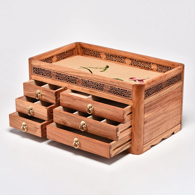 Candy Spice Organizer Boxes 3 Layers Drawer Type Puer Tea Holder Box Gift