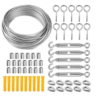stainless steel wire rope steel cable stainless wire with accessories steel wire wire rope clip cable railing kit